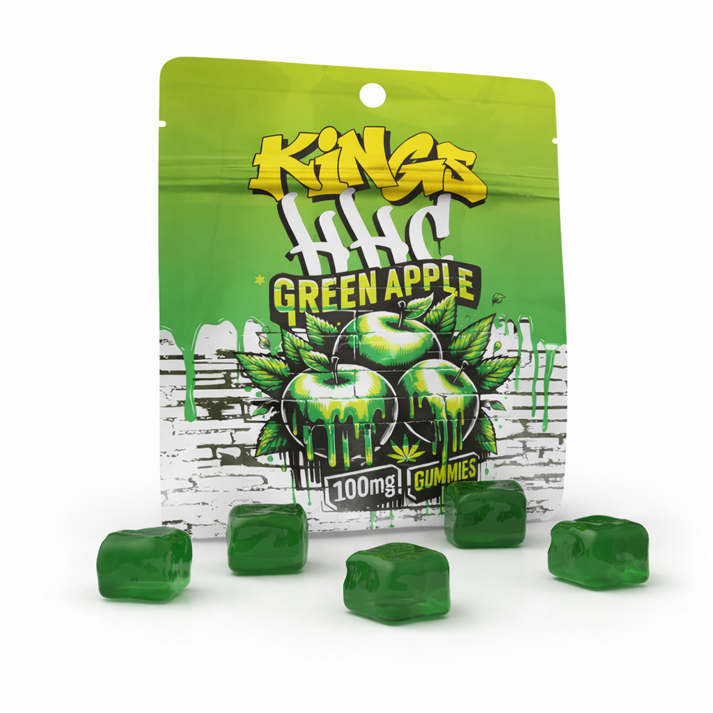 Kings HHC Green Apple gummies pack