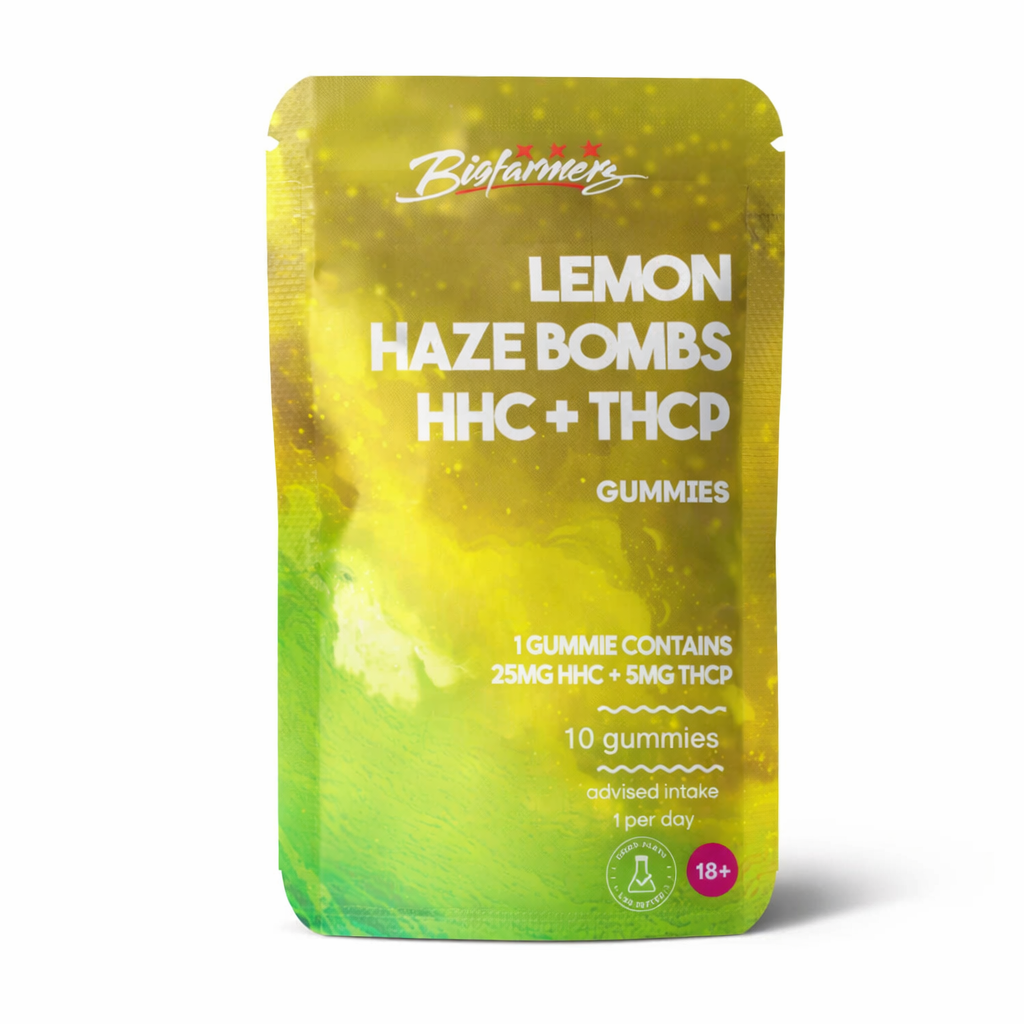 Lemon Haze Bombs gummies pouch